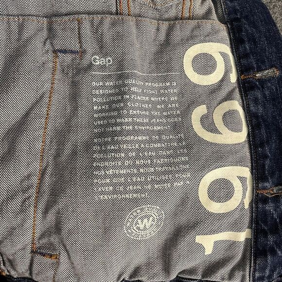 gap Blue Denim Distressed Jacket - Picture 6 of 11